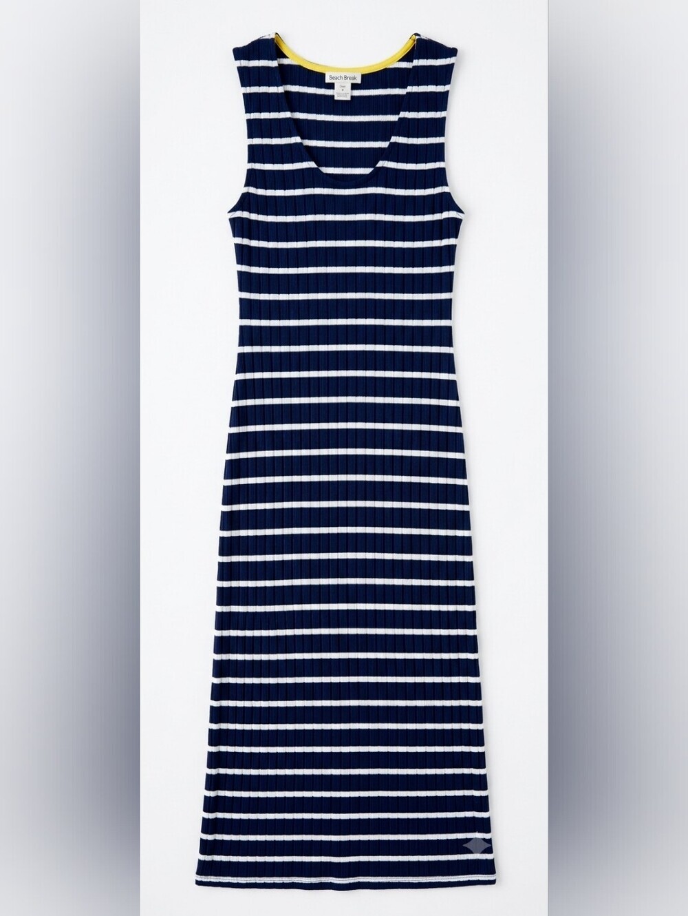 Beach Break women's navy and white stripe maxi dress beach cover up size XS